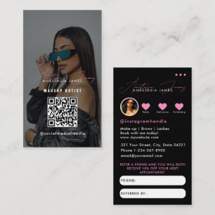 Tarjeta De Visita Influencer Business Grid Referirse A Una Referenci