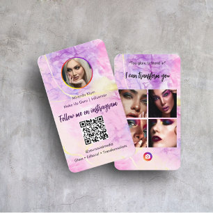 Tarjeta De Visita Influencer de redes sociales estilista de maquilla