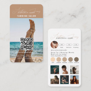 Tarjeta De Visita Influencer Feed Grid Social Media QR Code Business