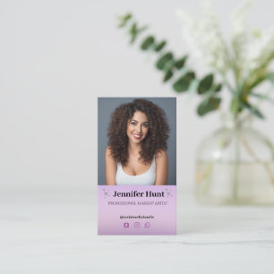 Tarjeta De Visita Influencia, artista Minimalista de maquillaje en m
