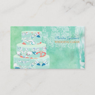 Tarjeta De Visita Influencias de los pasteles de bodas/de la
