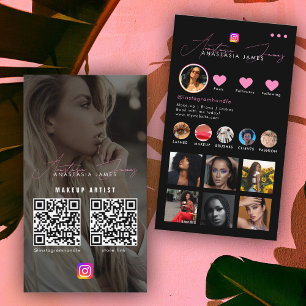 Tarjeta De Visita Influencier fuente de fotos Grid Medios sociales 2