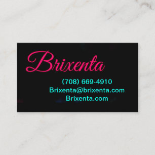 Tarjeta De Visita Información de contacto de Brixenta