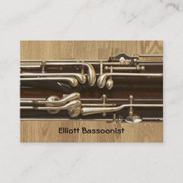 Tarjeta De Visita Información de contacto del Bassoonist