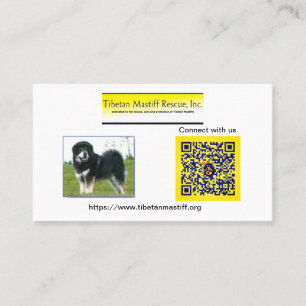 Tarjeta De Visita Información de Tibetan Mastiff Rescue, Inc.