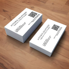 Tarjeta De Visita Información editable Minimalista profesional