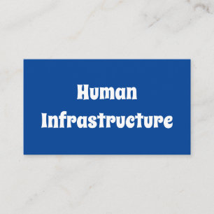 Tarjeta De Visita Infraestructura humana