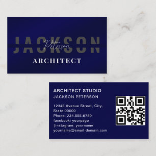 Tarjeta De Visita Ingeniería de Construcción de Arquitectura Moderna
