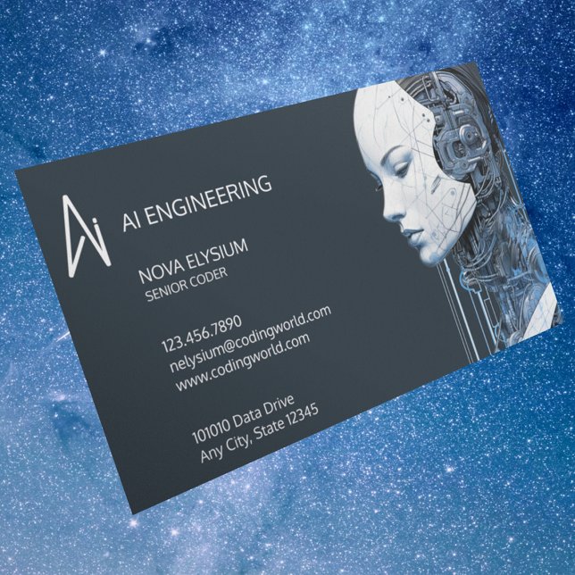 Tarjeta De Visita Ingeniería de inteligencia artificial (Subido por el creador)