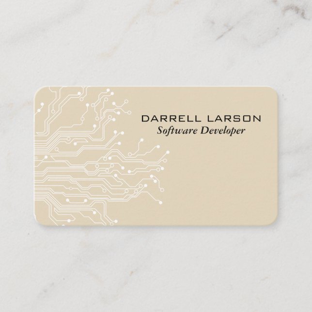 Tarjeta De Visita Ingeniero | Codificador de placa de circuito de so (Anverso)