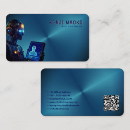 Tarjeta De Visita Ingeniero de IA conversacional de desarrollador de