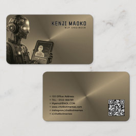 Tarjeta De Visita Ingeniero de IA conversacional de desarrollador de