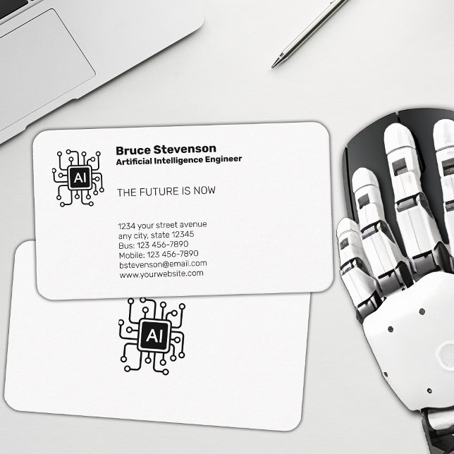 Tarjeta De Visita Ingeniero de inteligencia artificial (Subido por el creador)