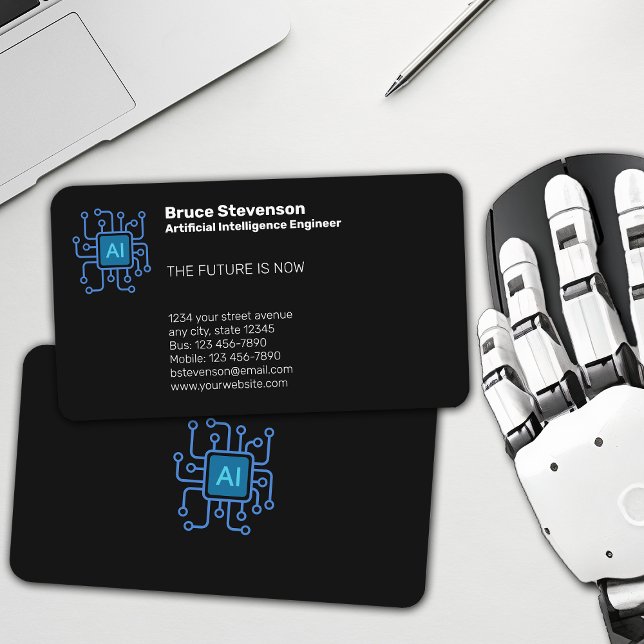 Tarjeta De Visita Ingeniero de inteligencia artificial (Subido por el creador)