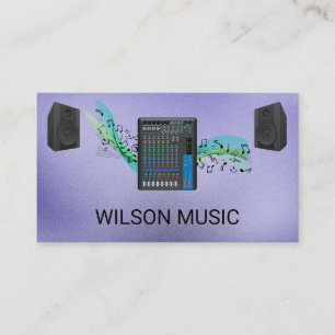 Tarjeta De Visita Ingeniero de música mezclador   Entretenimiento