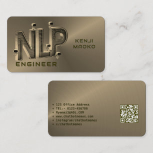 Tarjeta De Visita 🤖 Ingeniero de NLP Chatbot Desarrollador Conversa