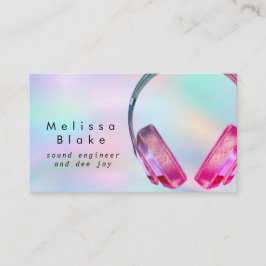 Tarjeta De Visita ingeniero de sonido dee jay