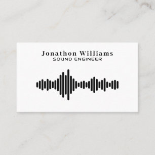Tarjeta De Visita Ingeniero de sonido Dee Jay