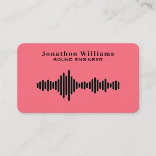 Tarjeta De Visita Ingeniero de sonido Dee Jay