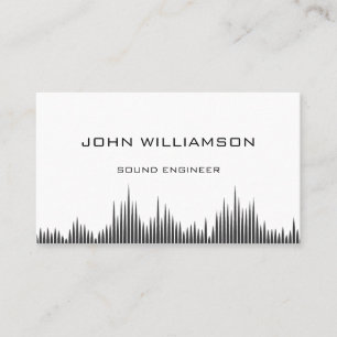 Tarjeta De Visita Ingeniero de sonido personalizado Ingeniería de au