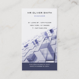 Tarjeta de visita ingeniero edificio BTP