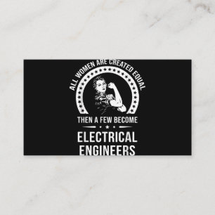 Tarjeta De Visita Ingeniero Eléctrico Para Mujeres Es Creado Igual