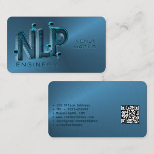 Tarjeta De Visita Ingeniero en PNL Desarrollador de Chatbot IA Conve