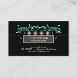 Tarjeta De Visita Ingeniero informático Ciencia Placa de circuito Có