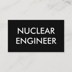 Tarjeta De Visita ingeniero nuclear