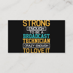 Tarjeta De Visita Ingeniero Suficientemente Loco Como Para Ser Técn