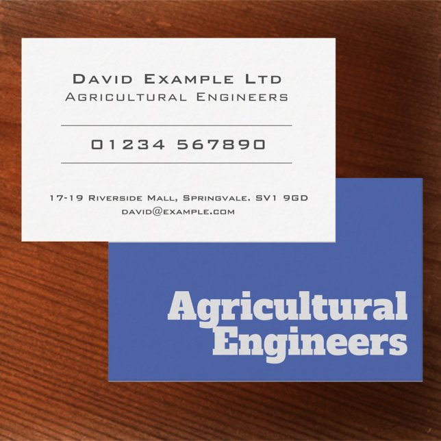 Tarjeta De Visita Ingenieros Agrícolas Audaces y Claros (Subido por el creador)