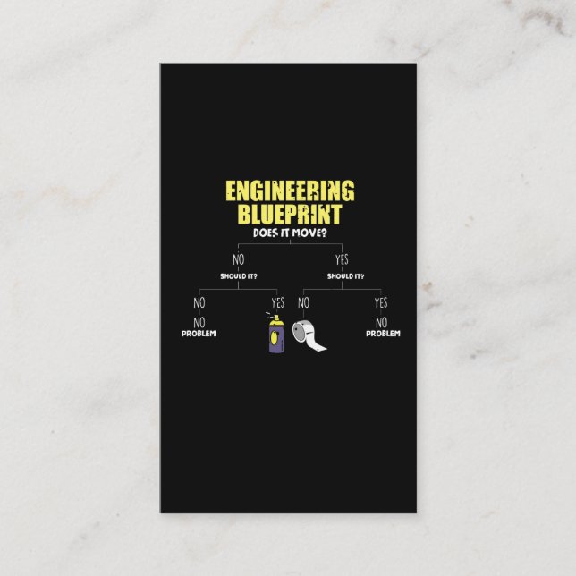 Tarjeta De Visita Ingenieros de cinta de documentos de diseño (Anverso)