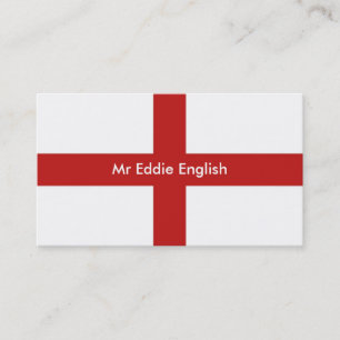 Tarjeta De Visita Inglaterra, Sr. Eddie english