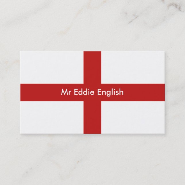 Tarjeta De Visita Inglaterra, Sr. Eddie english (Anverso)