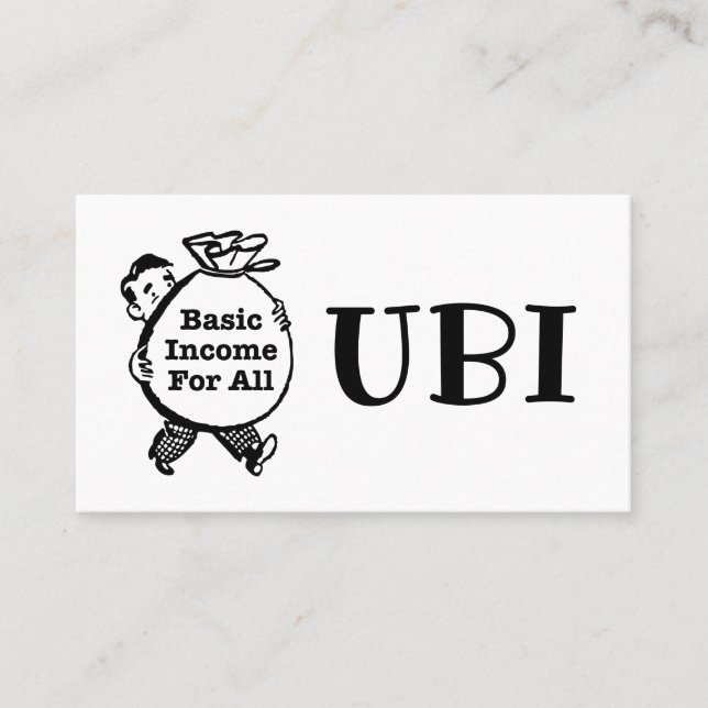 Tarjeta De Visita Ingresos Básicos Para Todos (Anverso)