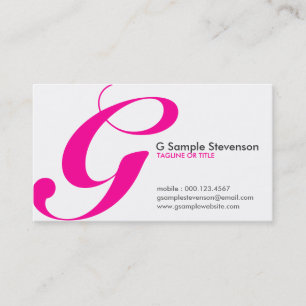 Tarjeta De Visita inicial aérea : rosa caliente