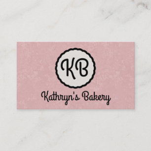 Tarjeta De Visita Inicial   Cortesía (rosa)