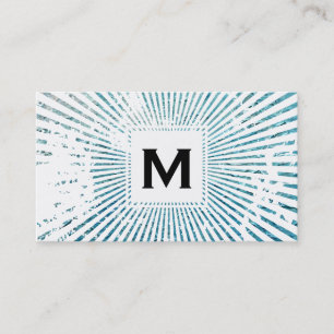 Tarjeta De Visita Inicial   Grunge azul