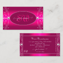 Iniciales de diamantes de lujo de color rosa de Gl