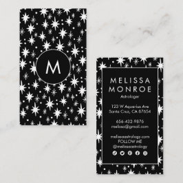 Tarjeta De Visita Iniciales de logotipo elegante Minimalista Guay No