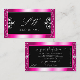 Tarjeta De Visita Iniciales de ornamentos para diamantes de espuma n