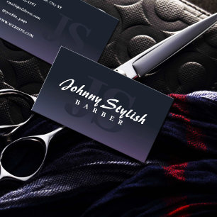 Tarjeta De Visita Iniciales gigantes minimalistas modernas