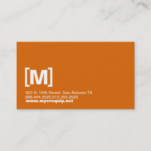 Tarjeta De Visita Iniciales intrépidas