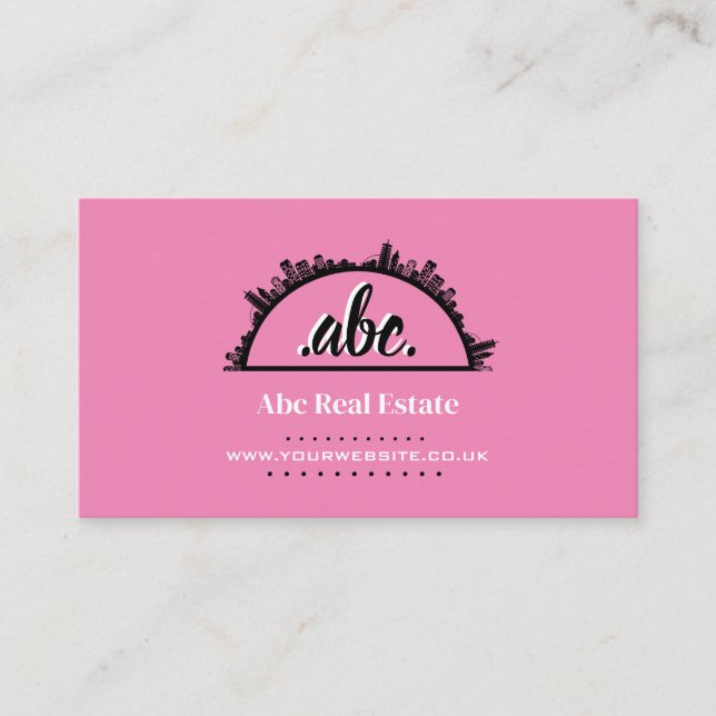 Tarjeta de visita inmobiliaria (Anverso)