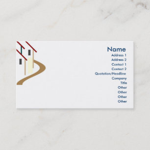 Tarjeta de visita inmobiliaria