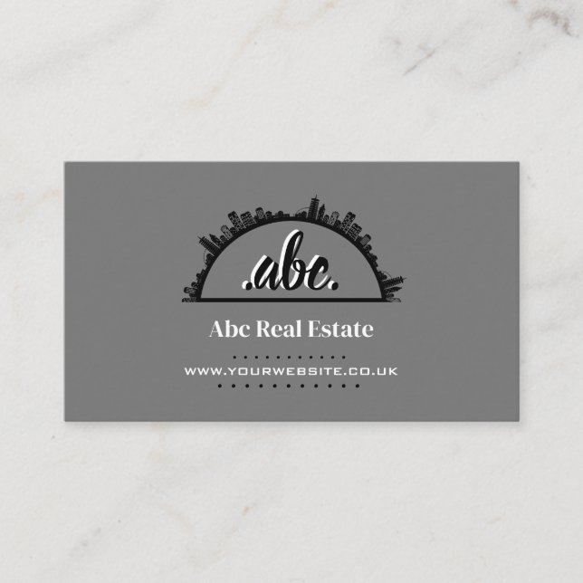 Tarjeta de visita inmobiliaria (Anverso)