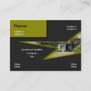 Tarjeta de visita inmobiliaria