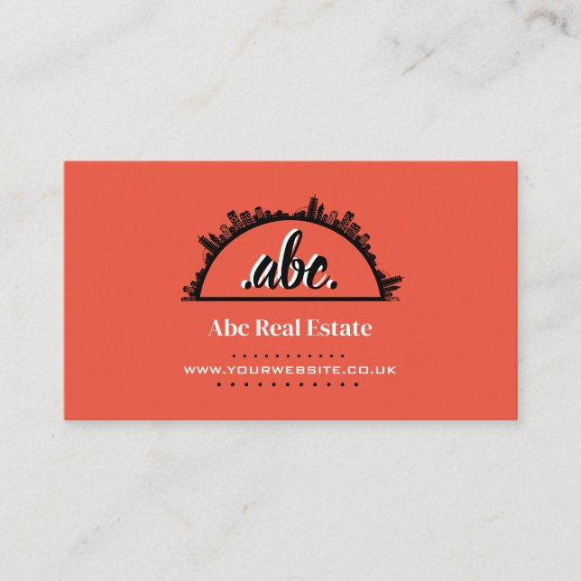 Tarjeta de visita inmobiliaria (Anverso)