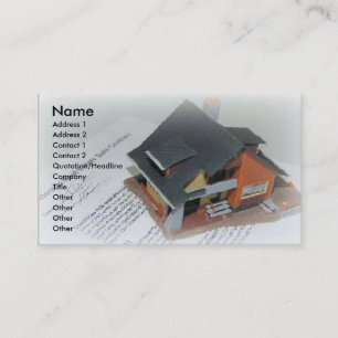 Tarjeta de visita inmobiliaria