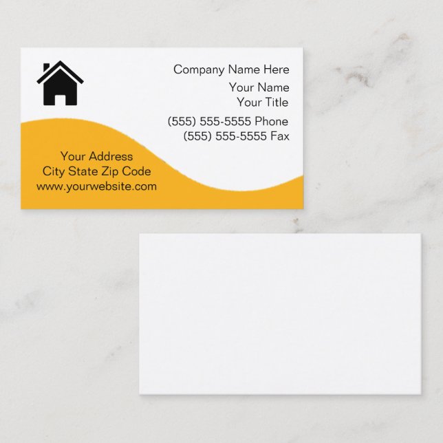 Tarjeta De Visita Inmobiliaria (Anverso / Reverso)